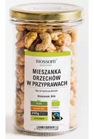 Biossom Mix orzechw w przyprawach fair trade bezglutenowe 250 g Bio