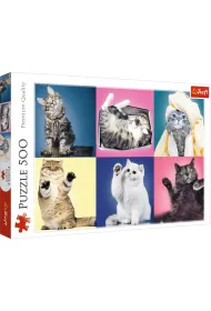 Puzzle 500 el. Kociaki Trefl