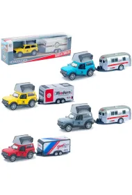Auto terenowe metalowe z przyczep� MIX Trifox