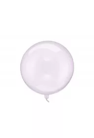 PartyDeco Balon Kula transparentny fioletowy 40cm