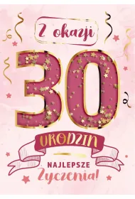 Armin Style KARNET URODZINY 30 B6 Z KOP AS KONFETTI KF-11
