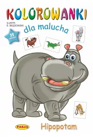 Kolorowanki dla malucha- Hipopotam