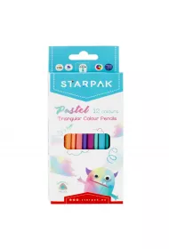 Starpak Kredki o��wkowe tr�jk�tne pastelowe 472397 12 szt.