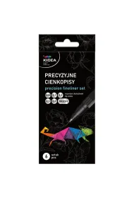 Derform Zestaw precyzyjnych cienkopis�w 6 szt. Kidea