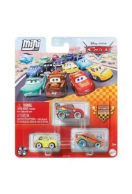 Cars Auta Mikroauta 3-pak Mattel