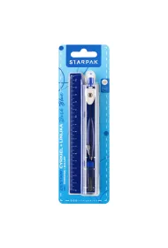 Cyrkiel metalowy plus linijka Navy Blue STARPAK 561877
