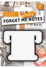 If Forget me sticky. Notes kart samoprzylepne litera T czarny