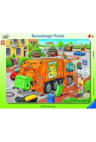 Puzzle ramkowe 35 el. �mieciarka Ravensburger