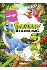 Zbi�r do kolorowania z naklejkami Dinozaury