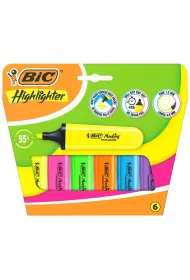 Zakre�lacz Flat Neon mix 6 szt BIC