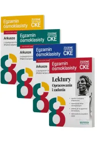 Pakiet Egzamin �smoklasisty. Arkusze z rozwi�zaniami krok po kroku: J�zyk polski, Matematyka, J�zyk angielski, Egzamin �smoklasisty. Lektury. Opracowania i zadania