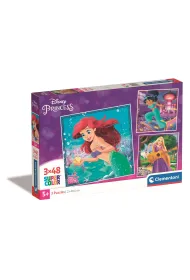 Puzzle 3x48 el. SuperColor. Princesses Clementoni