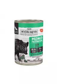 Wiejska Zagroda Karma mokra dla psa Monobiakowa Dzik (dorosy) 400 g