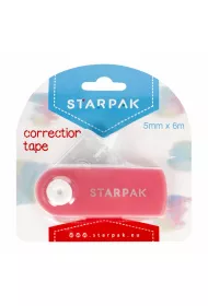 Starpak Korektor w ta�mie r�owy 5mm x 6m