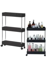 LeanToys Rega� wielofunkcyjny mobilny 3 p�ki na k�kach