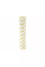 Godan Rurki s�omki papierowe gwiazdki SG-RPZG12 z�ote 6 x 197mm 12 szt.