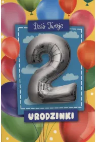 Pan Dragon Karnet Balloon 2 Urodziny