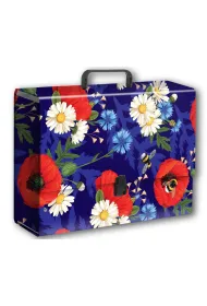Penmate Teczka z r�czk� b4 jumbo t 0126 kwiaty polskie maki w fiolecie folia mat nierysuj�ca