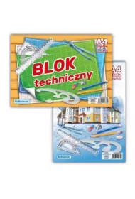Schemat Blok rysunkowy A4 biay 10 kartek 10 szt.