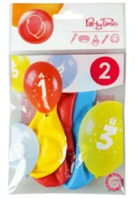 Arpex Balon dekoracyjny Cyferki 2 3 szt.