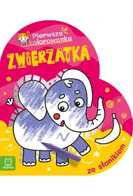 Pierwsza kolorowanka. Zwierz�tka. Ze s�onikiem