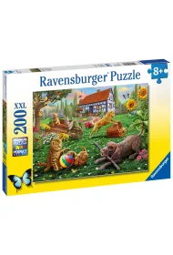 Puzzle 200 el. XXL Zwierzaki w ogrodzie Ravensburger