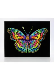 Diamond Dotz Haft diamentowy - Adults Flocked Neon Butterfly 35.5x45.7cm