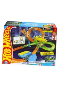 Hot Wheels Neon Speeders Tornado Jump Crash Mattel