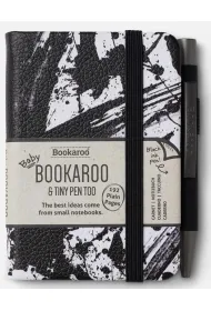 If Bookaroo Notatnik A7 z d�ugopisem - czarno-bia�y