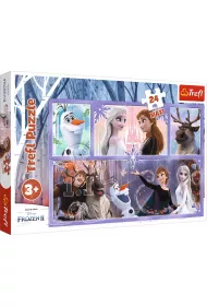 Puzzle maxi 24 el. wiat peen magii Frozen 2 Trefl