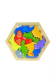 Ukadanka drewniana puzzle dinozaury Adar