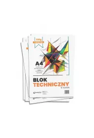 Wektor Blok techniczny A4 biay premium 250g (10szt)