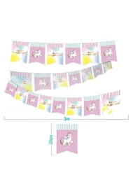 Girlanda Unicorn r�owa 3m PARTY GO