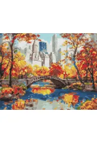 Ideyka Diamentowa mozaika - Z�oty park 40x50cm