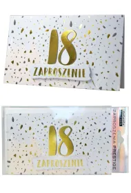 Kukartka Zaproszenie ZP-011 Urodziny 18 5 szt.