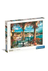 Puzzle 1000 el. HQ Balcony View Of Lake Como Clementoni