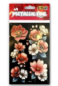 Naklejki foliowe Metalic Double Flowers PENMATE