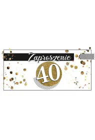 AbCard Zaproszenie na 40 Urodziny Z104 (5 szt)