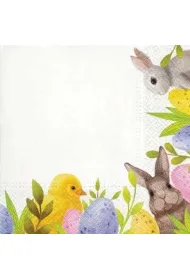 Paw Serwetki Lunch Tete a Tete Wielkanoc Bunny Corner 33x33 20szt./op.