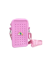 MFP Torebka crossbody silikon r�owa + przypinka