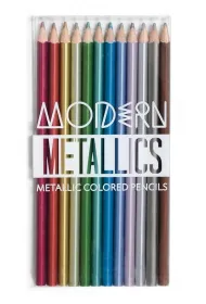 Kolorowe Baloniki Kredki o��wkowe metaliczne 12 szt.