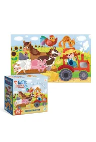 Puzzle sensoryczne Jade traktorem 20el Dodo