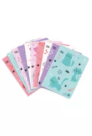 Elanders Zeszyt A5 Sweet Kitten kratka 16 kartek 10 szt.
