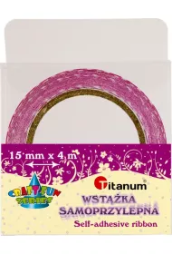 Titanum Wst��ka samoprzylepna w bia�e groszki