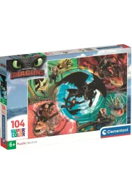 Puzzle 104 el. SuperColor. How To Train Your Dragon Clementoni
