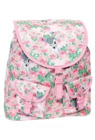 Eurocom Plecak dziewcz�cy pink 34cm Flowers Bambi