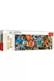 Puzzle 1000 el. Panorama Cztery domy Hogwartu Trefl