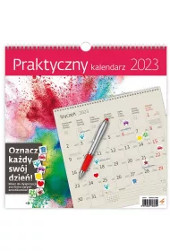 Kalendarz 2023 Praktyczny 30x30 z naklejkami