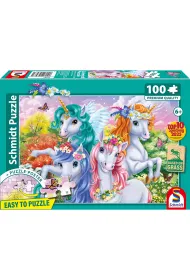 Puzzle 100 Zdj�cie jednoro�c�w Schmidt