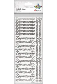 Titanum Naklejki foliowe napis Zaproszenie